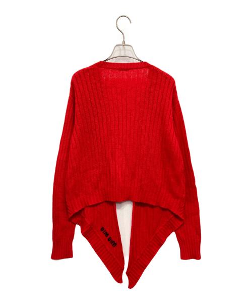 MIU MIU（ミュウミュウ）MIU MIU (ミュウミュウ) カシミヤトッパーカーディガン レッド サイズ:40の古着・服飾アイテム
