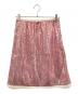 MIU MIU（ミュウミュウ）の古着「スパンコールミニスカート」｜ライトピンク