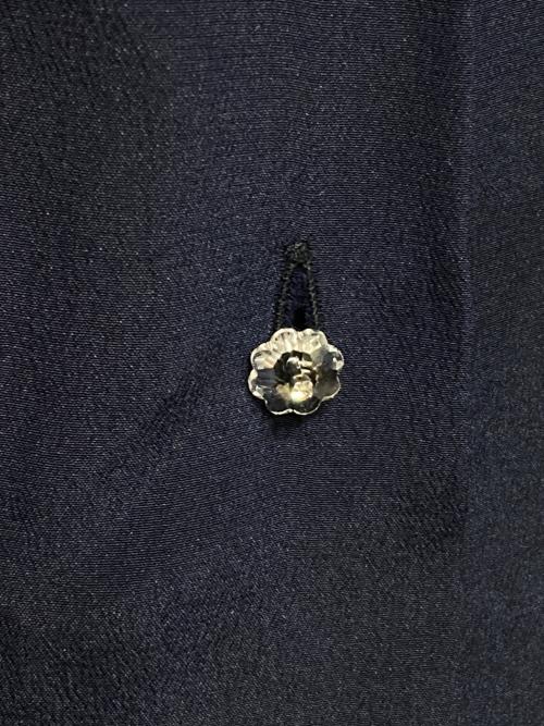 MIU MIU（ミュウミュウ）MIU MIU (ミュウミュウ) ウエスタン刺繍ロングブラウス ネイビー サイズ:38の古着・服飾アイテム