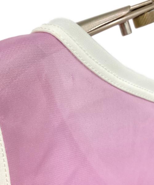 MIU MIU（ミュウミュウ）MIU MIU (ミュウミュウ) ワイルドターキーフェザータンクトップ グリーン×パープル サイズ:40の古着・服飾アイテム