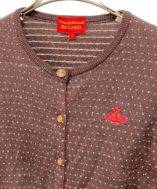 Vivienne Westwood RED LABEL（ヴィヴィアンウエストウッドレッドレーベル）Vivienne Westwood RED LABEL (ヴィヴィアンウエストウッドレッドレーベル) アイコンカーディガン ブラウン サイズ:2の古着・服飾アイテム