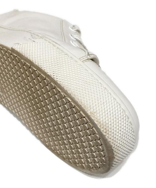 MIU MIU（ミュウミュウ）MIU MIU (ミュウミュウ) ロゴレザースニーカー ホワイト サイズ:38.5の古着・服飾アイテム