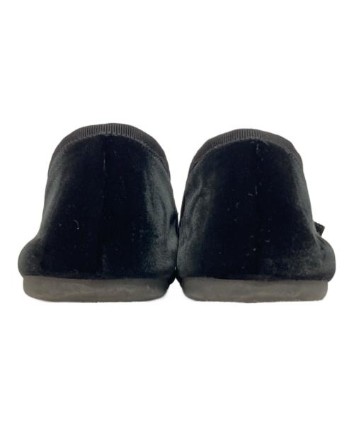 MIU MIU（ミュウミュウ）MIU MIU (ミュウミュウ) ベルベットリボンバレエシューズ ブラック サイズ:38 1/2の古着・服飾アイテム