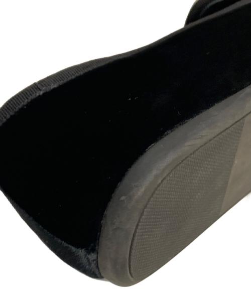 MIU MIU（ミュウミュウ）MIU MIU (ミュウミュウ) ベルベットリボンバレエシューズ ブラック サイズ:38 1/2の古着・服飾アイテム