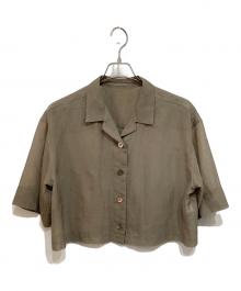 BEAUTY&YOUTH（ビューティーアンドユース）の古着「シアーシャツ」｜カーキ