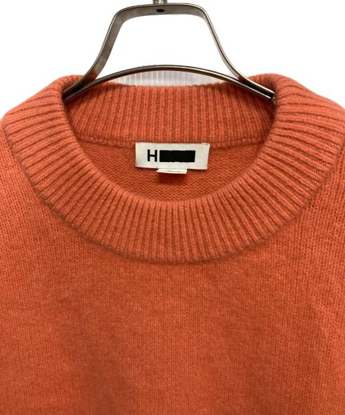 H BEAUTY&YOUTH UNITED ARROWS（エイチ ビューティアンドユース ユナイテッドアローズ）H BEAUTY&YOUTH UNITED ARROWS (エイチ ビューティアンドユース ユナイテッドアローズ) C/RCN MOCK CREW NECK KNIT オレンジ サイズ:Mの古着・服飾アイテム