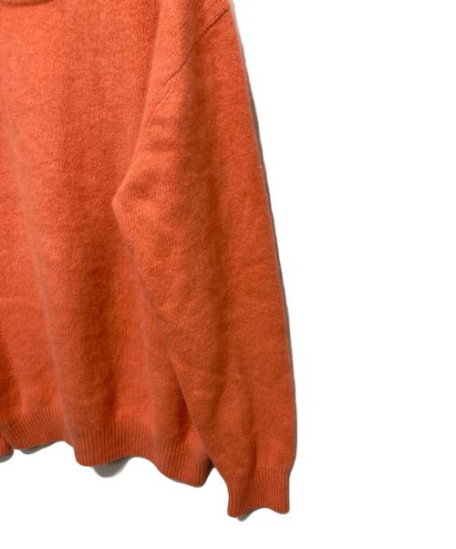 H BEAUTY&YOUTH UNITED ARROWS（エイチ ビューティアンドユース ユナイテッドアローズ）H BEAUTY&YOUTH UNITED ARROWS (エイチ ビューティアンドユース ユナイテッドアローズ) C/RCN MOCK CREW NECK KNIT オレンジ サイズ:Mの古着・服飾アイテム
