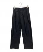 neithersネイダス）の古着「テーパードスラックス」｜ブラック