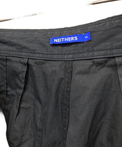 neithers（ネイダス）neithers (ネイダス) テーパードスラックス ブラック サイズ:3の古着・服飾アイテム
