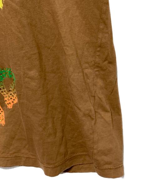 Ed Hardy（エド ハーディー）Ed Hardy (エド ハーディー) スカルプリントＴシャツ ブラウン サイズ:Lの古着・服飾アイテム