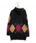 BLUE LABEL CRESTBRIDGE（ブルーレーベルクレストブリッジ）の古着「アーガイルニット」｜エンジ×ブラック