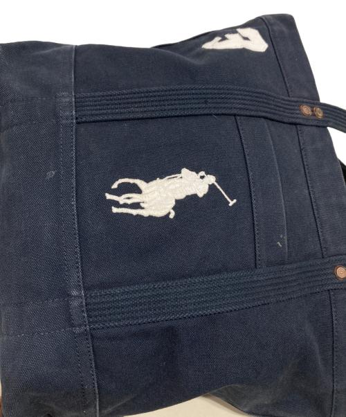 POLO RALPH LAUREN（ポロ・ラルフローレン）POLO RALPH LAUREN (ポロ・ラルフローレン) トートバッグ ネイビーの古着・服飾アイテム