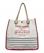 COACH×SAINT JAMESコーチ×セントジェームス）の古着「トートバッグ」｜レッド×アイボリー