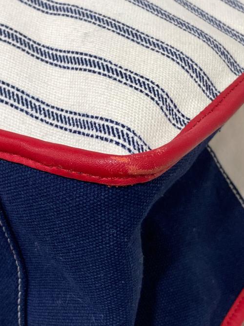 COACH（コーチ）COACH (コーチ) SAINT JAMES (セントジェームス) トートバッグ レッド×アイボリーの古着・服飾アイテム