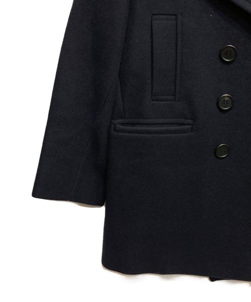 CELINE（セリーヌ）CELINE (セリーヌ) メルトンウールPコート ネイビー サイズ:36の古着・服飾アイテム