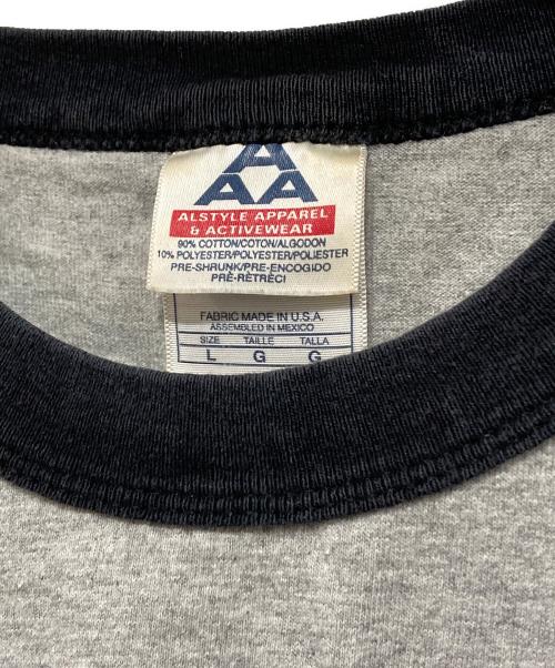 AAA（トリプルエー）AAA (トリプルエー) ビートルズ-プリントTシャツ ライトグレー サイズ:Lの古着・服飾アイテム