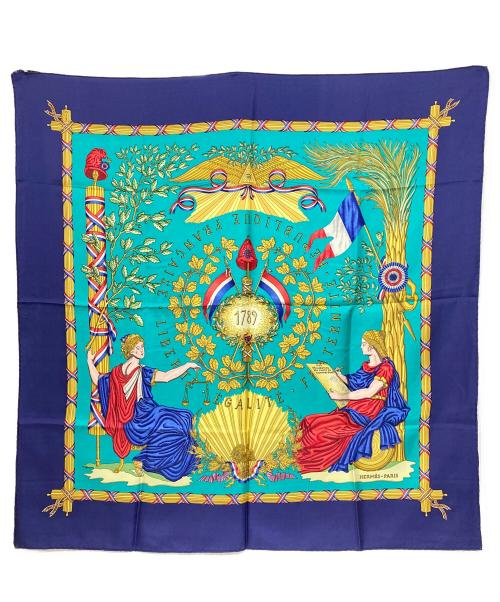 HERMES（エルメス）HERMES (エルメス) LIBERTE REPUBLIQUE FRANCAISE ネイビーの古着・服飾アイテム