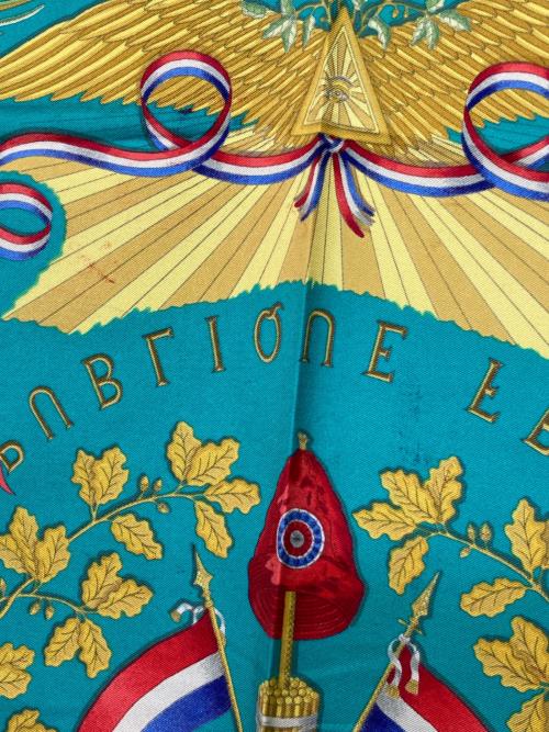 HERMES（エルメス）HERMES (エルメス) LIBERTE REPUBLIQUE FRANCAISE ネイビーの古着・服飾アイテム