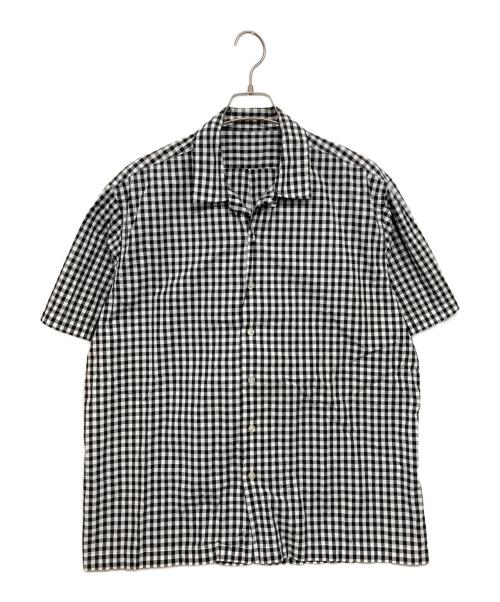 DAN（ダン）DAN (ダン) Gingham Check S/S Shirt グレー サイズ:Ｍの古着・服飾アイテム