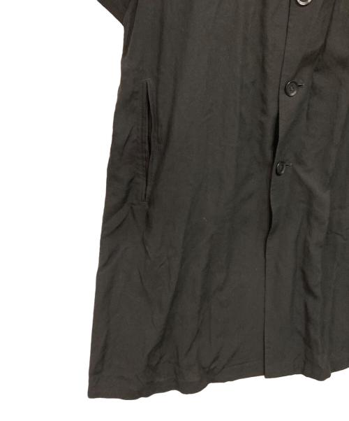yohji yamamoto+noir（ヨウジヤマモトプリュスノアール）yohji yamamoto+Noir (ヨウジヤマモトプリュスノアール) テンセルシャツワンピース ブラック サイズ:1の古着・服飾アイテム