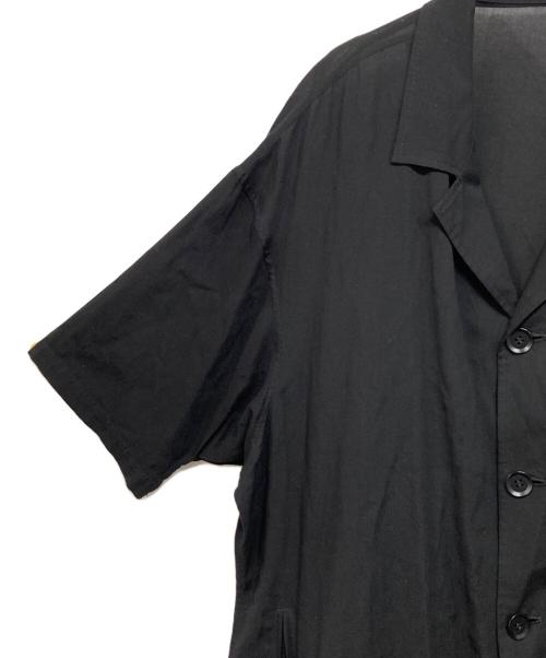 yohji yamamoto+noir（ヨウジヤマモトプリュスノアール）yohji yamamoto+Noir (ヨウジヤマモトプリュスノアール) テンセルシャツワンピース ブラック サイズ:1の古着・服飾アイテム