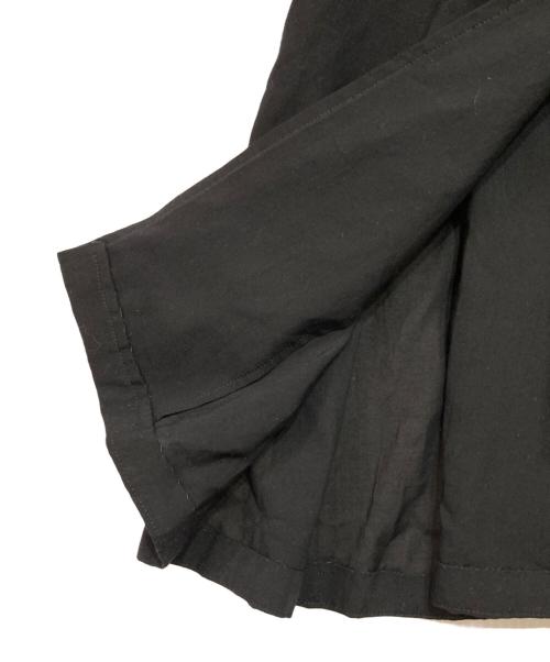 yohji yamamoto+noir（ヨウジヤマモトプリュスノアール）yohji yamamoto+Noir (ヨウジヤマモトプリュスノアール) テンセルシャツワンピース ブラック サイズ:1の古着・服飾アイテム