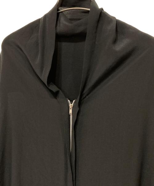 YOHJI YAMAMOTO（ヨウジヤマモト）yohji yamamoto (ヨウジヤマモト) ジップアップワンピース ブラック サイズ:Sの古着・服飾アイテム