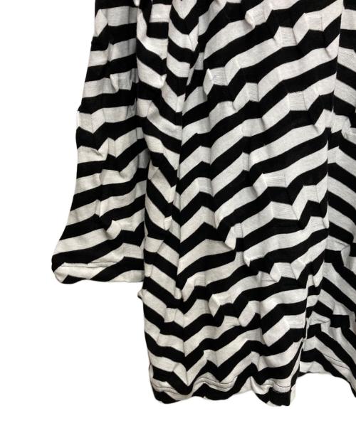 Y's（ワイズ）Y's (ワイズ) ボーダーカットソー ホワイト×ブラック サイズ:2の古着・服飾アイテム