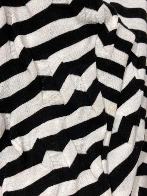 Y's（ワイズ）Y's (ワイズ) ボーダーカットソー ホワイト×ブラック サイズ:2の古着・服飾アイテム