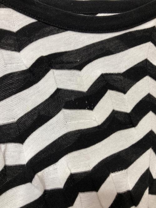 Y's（ワイズ）Y's (ワイズ) ボーダーカットソー ホワイト×ブラック サイズ:2の古着・服飾アイテム