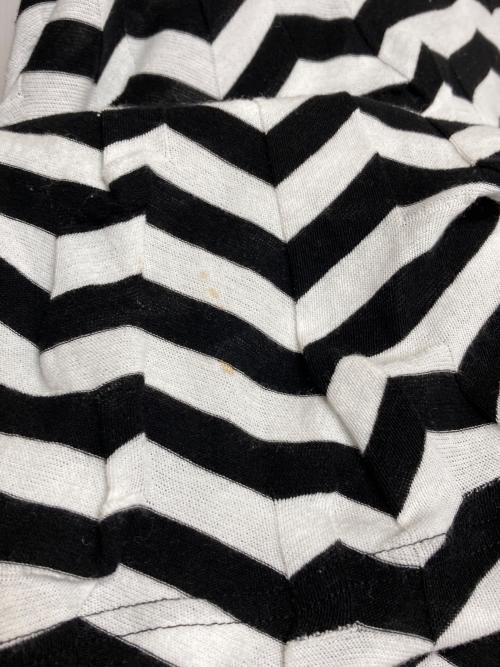 Y's（ワイズ）Y's (ワイズ) ボーダーカットソー ホワイト×ブラック サイズ:2の古着・服飾アイテム