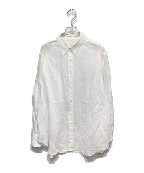 SLOBE IENA（スローブ イエナ）SLOBE IENA (スローブ イエナ) リネンコットンレギュラーシャツ ホワイト サイズ:記載なしの古着・服飾アイテム