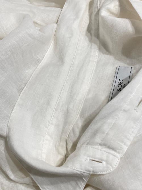 SLOBE IENA（スローブ イエナ）SLOBE IENA (スローブ イエナ) リネンコットンレギュラーシャツ ホワイト サイズ:記載なしの古着・服飾アイテム