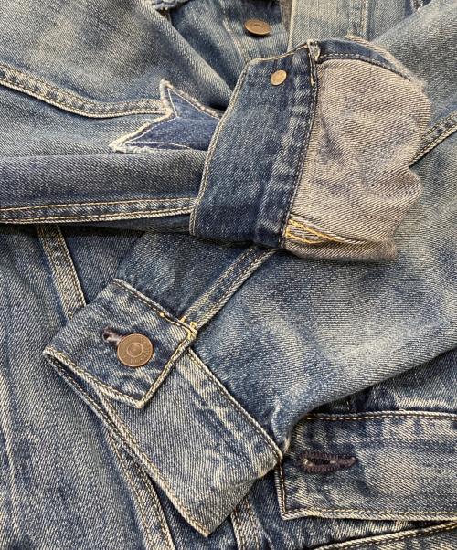 POLO RALPH LAUREN（ポロ・ラルフローレン）POLO RALPH LAUREN (ポロ・ラルフローレン) パッチワーク デニムジャケット インディゴ サイズ:XLの古着・服飾アイテム