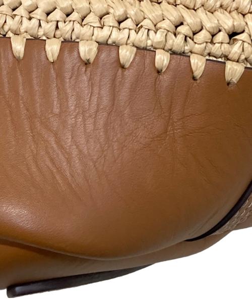 POLO RALPH LAUREN（ポロ・ラルフローレン）POLO RALPH LAUREN (ポロ・ラルフローレン) 2WAYラフィア かごバッグ ベージュの古着・服飾アイテム