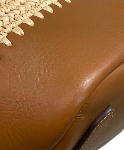 POLO RALPH LAUREN（ポロ・ラルフローレン）POLO RALPH LAUREN (ポロ・ラルフローレン) 2WAYラフィア かごバッグ ベージュの古着・服飾アイテム