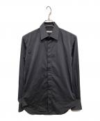 JOHN LAWRENCE SULLIVANジョン ローレンス サリバン）の古着「STRIPED BROADCLOTH REGULAR COLLAR SHIRT」｜グレー
