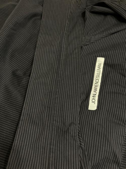 JOHN LAWRENCE SULLIVAN（ジョン ローレンス サリバン）JOHN LAWRENCE SULLIVAN (ジョン ローレンス サリバン) STRIPED BROADCLOTH REGULAR COLLAR SHIRT グレー サイズ:44の古着・服飾アイテム
