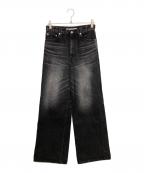 JOHN LAWRENCE SULLIVANジョン ローレンス サリバン）の古着「WASHED DENIM WIDE PA」｜グレー