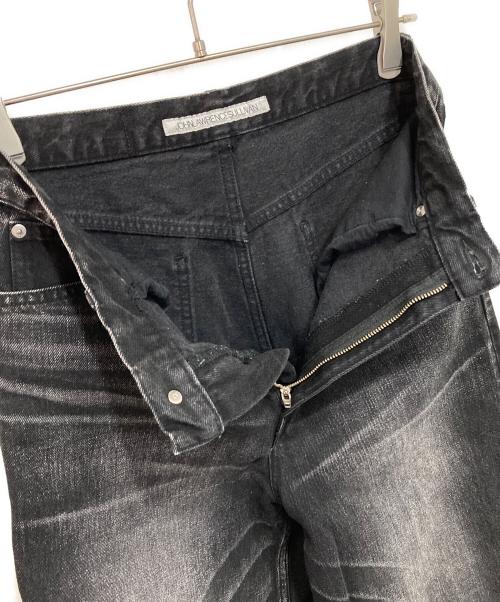 JOHN LAWRENCE SULLIVAN（ジョン ローレンス サリバン）JOHN LAWRENCE SULLIVAN (ジョン ローレンス サリバン) WASHED DENIM WIDE PA グレー サイズ:44の古着・服飾アイテム