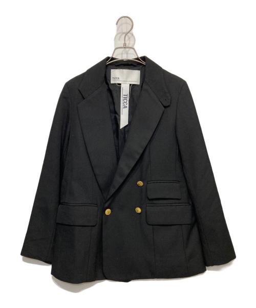 ticca（ティッカ）ticca (ティッカ) ウールダブルジャケット ブラック サイズ:２の古着・服飾アイテム