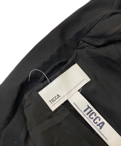ticca（ティッカ）ticca (ティッカ) ウールダブルジャケット ブラック サイズ:２の古着・服飾アイテム