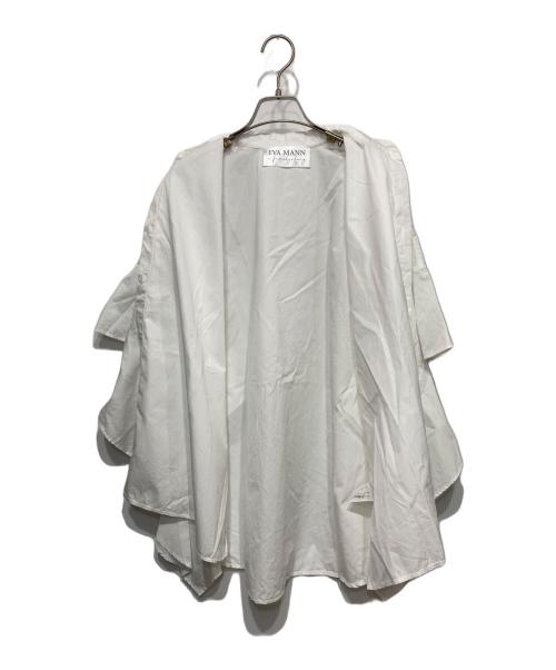EVAMANN（エヴァマン）EVAMANN (エヴァマン) Mathilde Flare Sleeve Widesize Blouse / フレア スリーブ ワイドサイズ ブラウス ホワイト サイズ:36の古着・服飾アイテム