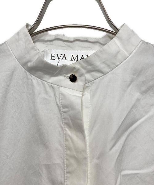 EVAMANN（エヴァマン）EVAMANN (エヴァマン) Mathilde Flare Sleeve Widesize Blouse / フレア スリーブ ワイドサイズ ブラウス ホワイト サイズ:36の古着・服飾アイテム