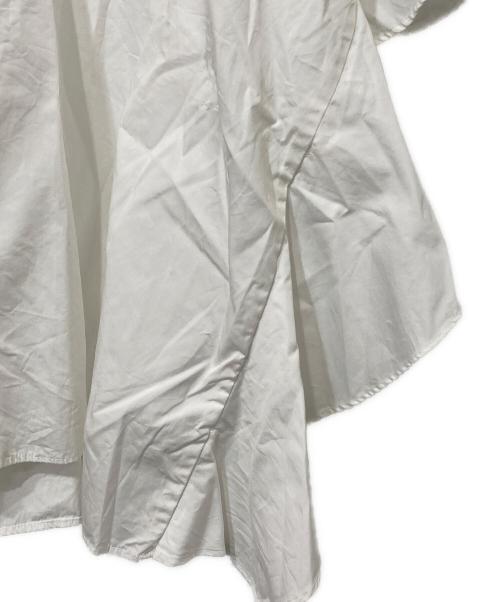 EVAMANN（エヴァマン）EVAMANN (エヴァマン) Mathilde Flare Sleeve Widesize Blouse / フレア スリーブ ワイドサイズ ブラウス ホワイト サイズ:36の古着・服飾アイテム