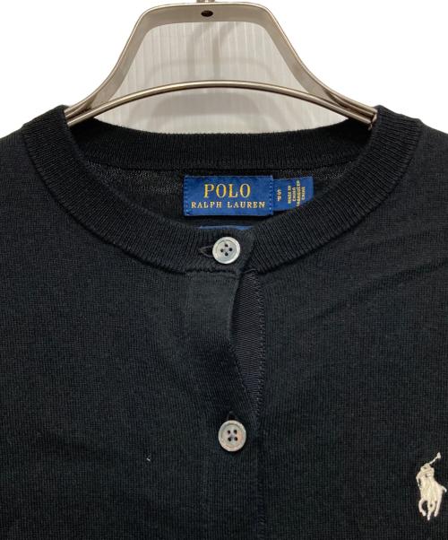 POLO RALPH LAUREN（ポロ・ラルフローレン）POLO RALPH LAUREN (ポロ・ラルフローレン) コットンカーディガン ブラック サイズ:Sの古着・服飾アイテム