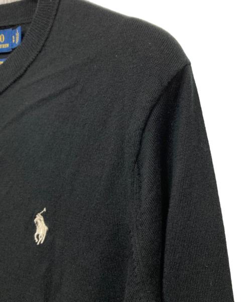 POLO RALPH LAUREN（ポロ・ラルフローレン）POLO RALPH LAUREN (ポロ・ラルフローレン) コットンカーディガン ブラック サイズ:Sの古着・服飾アイテム