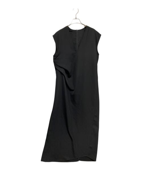 LE PHIL（ル フィル）LE PHIL (ル フィル) ノースリーブアシメワンピース ブラックの古着・服飾アイテム