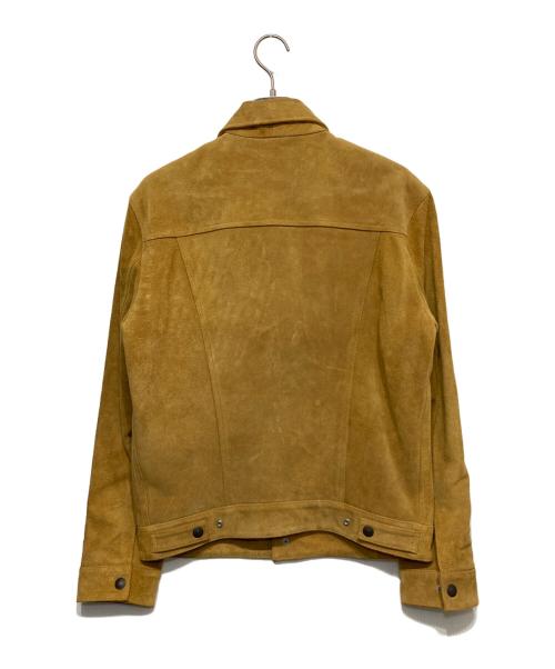 LEVI'S PReMIUM（リーバイス プレミアム）LEVI'S PReMIUM (リーバイスプレミアム) スウェードレザートラッカージャケット マスタード サイズ:Sの古着・服飾アイテム