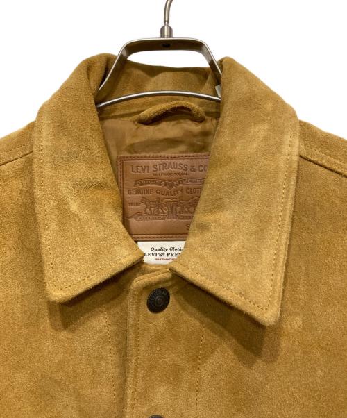 LEVI'S PReMIUM（リーバイス プレミアム）LEVI'S PReMIUM (リーバイスプレミアム) スウェードレザートラッカージャケット マスタード サイズ:Sの古着・服飾アイテム